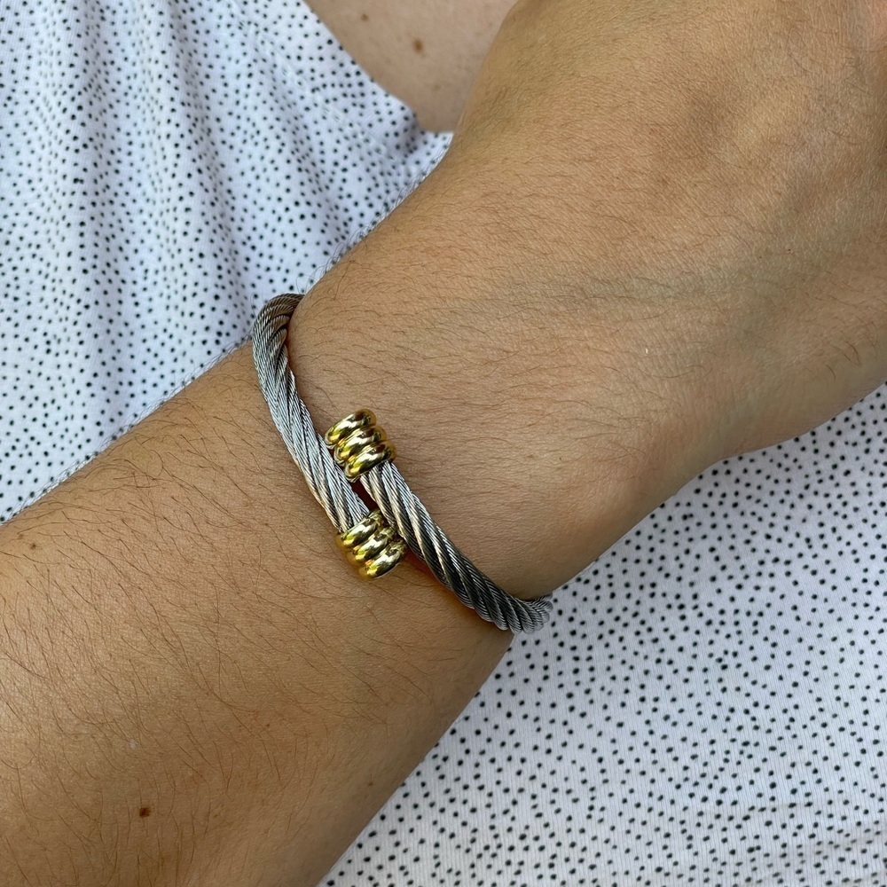New Titanium Cable Wire Flexible Bracelet